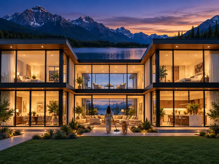 Modern property shown in a styled interior scene